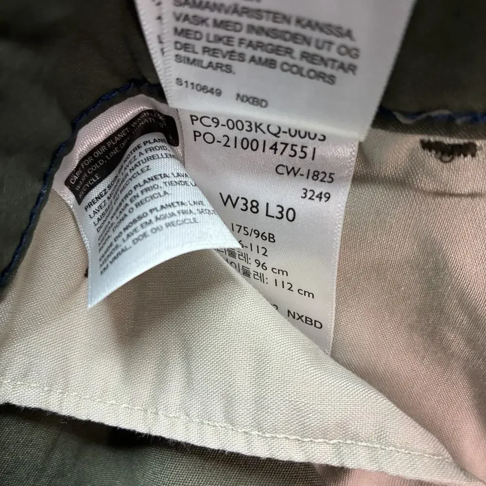Levi’s XX Cargo Baggy Pants Men’s Size 38x30 Forest Green Slightly Tapered Leg